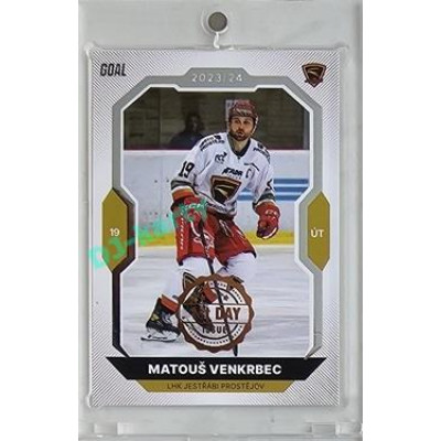2023/24 Goal cards Chance Liga 2. série #256 Matouš Venkrbec 1st day of issue