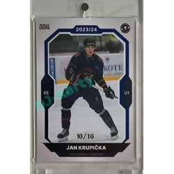2023/24 Goal cards Chance Liga 2. série #282 Jan Krupička Blue 10/10