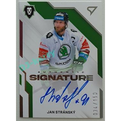 2022/23 Sportzoo ELH 2. série #AS1-SR Jan Stránský Signature level 1 xxx/150