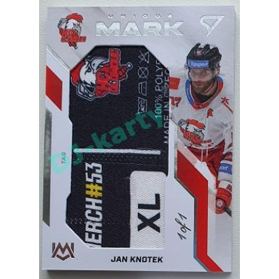 2022/23 Sportzoo ELH 2. série #UM-KN Jan Knotek Unique Mark 1/1