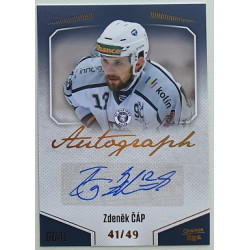 2022/23 Goal Cards Chance Liga 2. série #134 Zdeněk Čáp Autograph xx/49