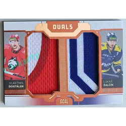 2022/23 Goal Cards Chance Liga Update #D-09 V. Dostálek / L. Žalčík Duals Jersey Bronze 07/30