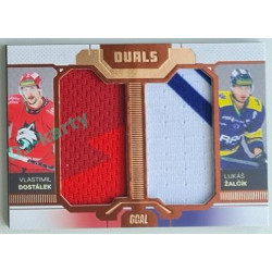 2022/23 Goal Cards Chance Liga Update #D-09 V. Dostálek / L. Žalčík Duals Jersey Bronze 06/30