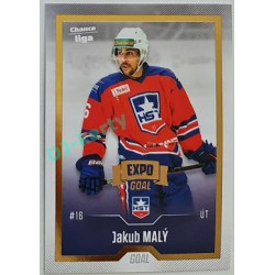 2022/23 Goal Cards Chance Liga 2. série #281 Jakub Malý Expo Gold 1 of 3