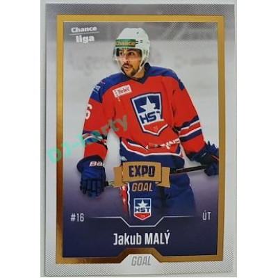 2022/23 Goal Cards Chance Liga 2. série #281 Jakub Malý Expo Gold 1 of 3