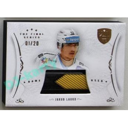 2021/22 OFS The Final Series Jakub Lauko #STI-LAA 01/20 Game Used Stick Gold