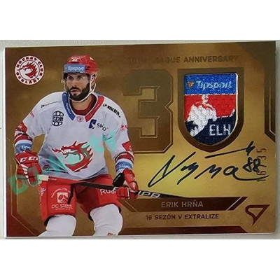 2022/23 Sportzoo ELH 2. série #AVS-EH Erik Hrňa 30 let ELH Auto Shield 16/35