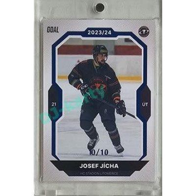 2023/24 Goal cards Chance Liga 2. série #283 Josef Jícha Blue 10/10