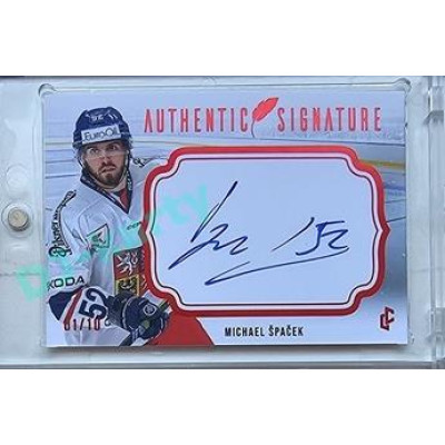 2023/24 LC Expectations Road to Prague #AS-14 Michael Špaček Authentic Signature Red xx/10