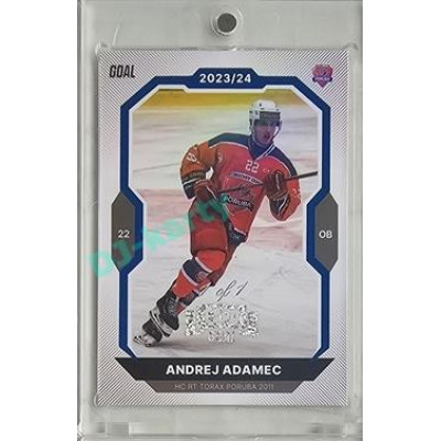 2023/24 Goal cards Chance Liga 2. série #259 Andrej Adamec Blue Expo 1of1