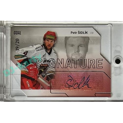 2023/24 Goal cards Chance Liga 1. série #S-15 Petr Šidlík Autograph Silver 19/20