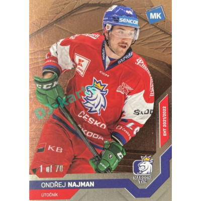 2021/22 MK reprezentace #009 Ondřej Najman EHT Bronze 1 of 70
