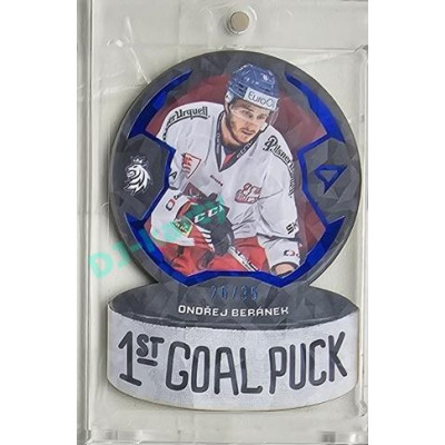 2024 Sportzoo Hokejové ČESKO #GP-08 Ondřej Beránek 1st Goal Puck Limited 26/35