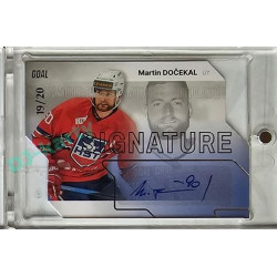 2023/24 Goal cards Chance Liga 1. série #S-12 Martin Dočekal Autograph Silver 19/20