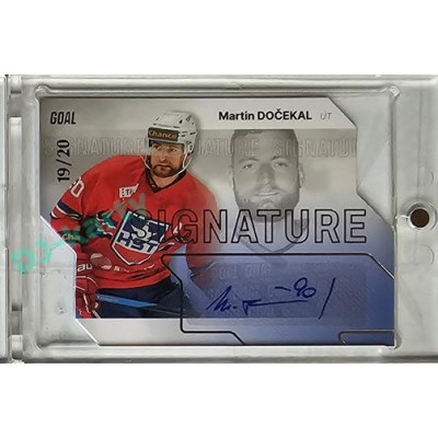 2023/24 Goal cards Chance Liga 1. série #S-12 Martin Dočekal Autograph Silver 19/20