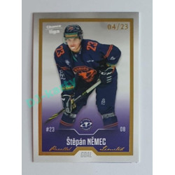 2022/23 Goal Cards Chance Liga 2. série #264 Štěpán Němec Gold 04/23