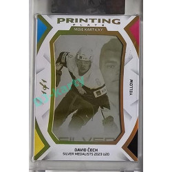 2023 MK The Gamers Extended #PP-DČ David Čech Silver Medalists U20 Printing Plates 2023 Yellow 1of1