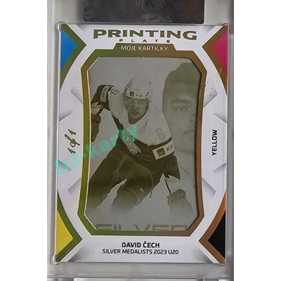 2023 MK The Gamers Extended #PP-DČ David Čech Silver Medalists U20 Printing Plates 2023 Yellow 1of1