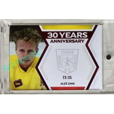 2024 MK Stadion znovu v akci #30YA-25 Aleš Zima Red parallel xx/35