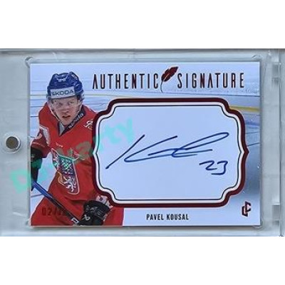 2023/24 LC Expectations Road to Prague #AS-17 Pavel Kousal Authentic Signature Red xx/10