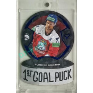 2024 Sportzoo Hokejové ČESKO #GP-16 Vladimír Sobotka 1st Goal Puck Limited 10/35