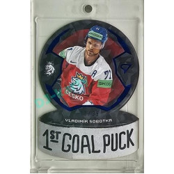 2024 Sportzoo Hokejové ČESKO #GP-16 Vladimír Sobotka 1st Goal Puck Limited 10/35