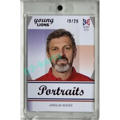 2023/24 Legendary Cards Hlinka Gretzky Cup Young Lions #P-24 Jaroslav Nedvěd Portréty Canvas xx/29
