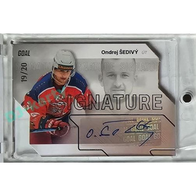 2023/24 Goal cards Chance Liga 1. série #S-19 Ondrej Šedivý Autograph Silver 19/20