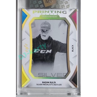 2023 MK The Gamers Extended #PP-RR Radim Rulík Silver Medalists U20 Printing Plates 2023 Black 1of1