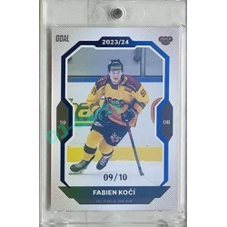 2023/24 Goal cards Chance Liga 2. série #287 Fabien Kočí Blue 09/10