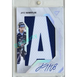 2023/24 Sportzoo ELH 1. série #LL-JH Jayce Hawryluk Letterology 1/9 písmeno A