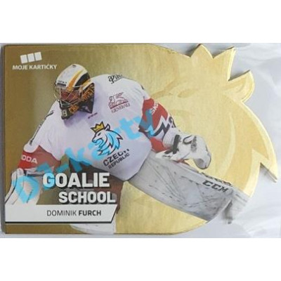 2020 MK reprezentace Dominik Furch #9 Goalie School Die-cut Gold Retail