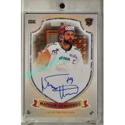 2023/24 Goal cards Chance Liga O kapku lepší hokej #07 Matouš Venkbec Signature xx/20