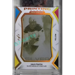 2023 MK The Gamers Extended #PP-DŠ David Špaček Silver Medalists U20 Printing Plates 2023 Yellow 1of1