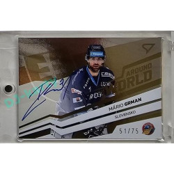 2023/24 Sportzoo ELH 2. serie #AWS-MG Mário Grman Around The World Auto xx/75