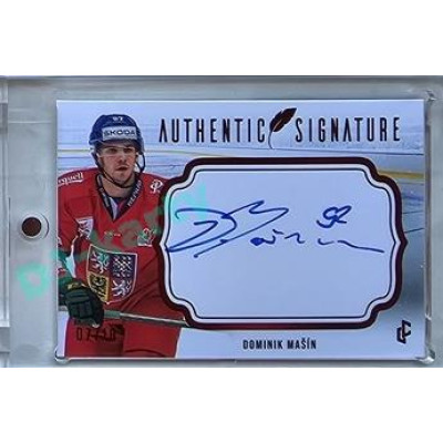 2023/24 LC Expectations Road to Prague #AS-23 Dominik Mašín Authentic Signature Red xx/10