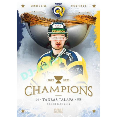 2023 Goal Cards Zlín Champions #09 Tadeáš Talafa