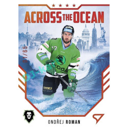 2023/24 Sportzoo ELH 2. serie #AO-13 Ondřej Roman Across The Ocean Red xx/65