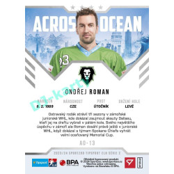 2023/24 Sportzoo ELH 2. serie #AO-13 Ondřej Roman Across The Ocean