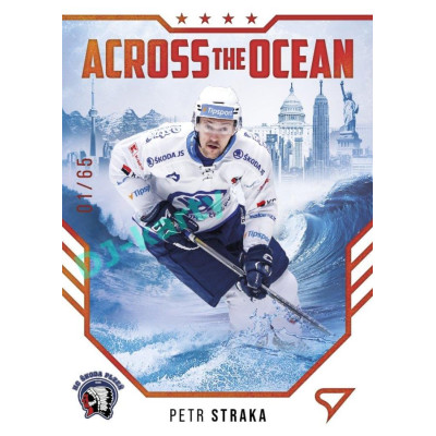 2023/24 Sportzoo ELH 2. serie #AO-15 Petr Straka Across The Ocean Red xx/65