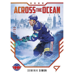 2023/24 Sportzoo ELH 2. serie #AO-16 Dominik Simon Across The Ocean Red xx/65