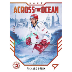 2023/24 Sportzoo ELH 2. serie #AO-02 Richard Pánik Across The Ocean Red xx/65