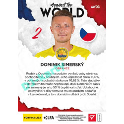 2021/22 Sportzoo Fortuna Liga 2. série #AW03 Dominik Simerský AGAINST THE WORLD