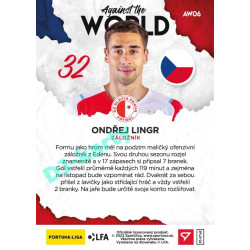 2021/22 Sportzoo Fortuna Liga 2. série #AW06 Ondřej Lingr AGAINST THE WORLD