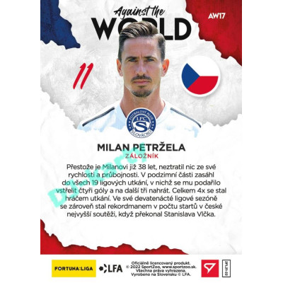2021/22 Sportzoo Fortuna Liga 2. série #AW17 Milan Petržela AGAINST THE WORLD