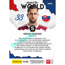 2021/22 Sportzoo Fortuna Liga 2. série #AW20 Dávid Hancko AGAINST THE WORLD