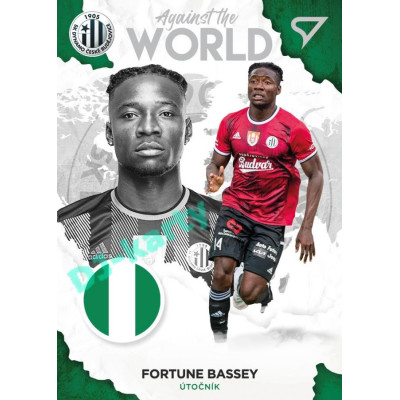 2021/22 Sportzoo Fortuna Liga 2. série #AW28 Fortune Bassey AGAINST THE WORLD