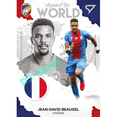 2021/22 Sportzoo Fortuna Liga 2. série #AW29 Jean-David Beauguel AGAINST THE WORLD