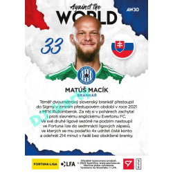2021/22 Sportzoo Fortuna Liga 2. série #AW30 Matúš Macík AGAINST THE WORLD