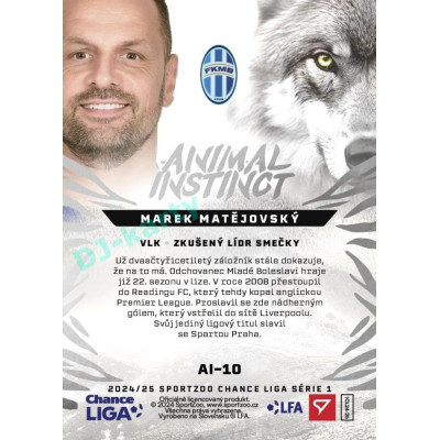 2024/25 Sportzoo Chance Liga 1. série #AI-10 Marek Matějovský Animal Instinct